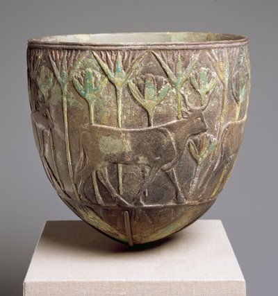 Vessel with Procession of Four Bulls, from the Sudan by Third Intermediate Period Egyptian